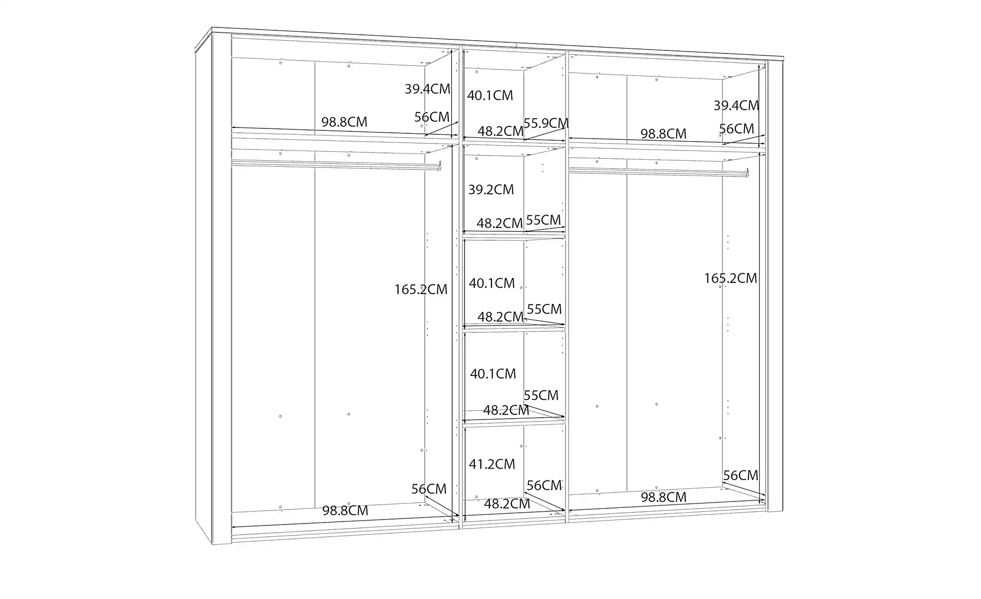 Drehtürenschrank Toneo