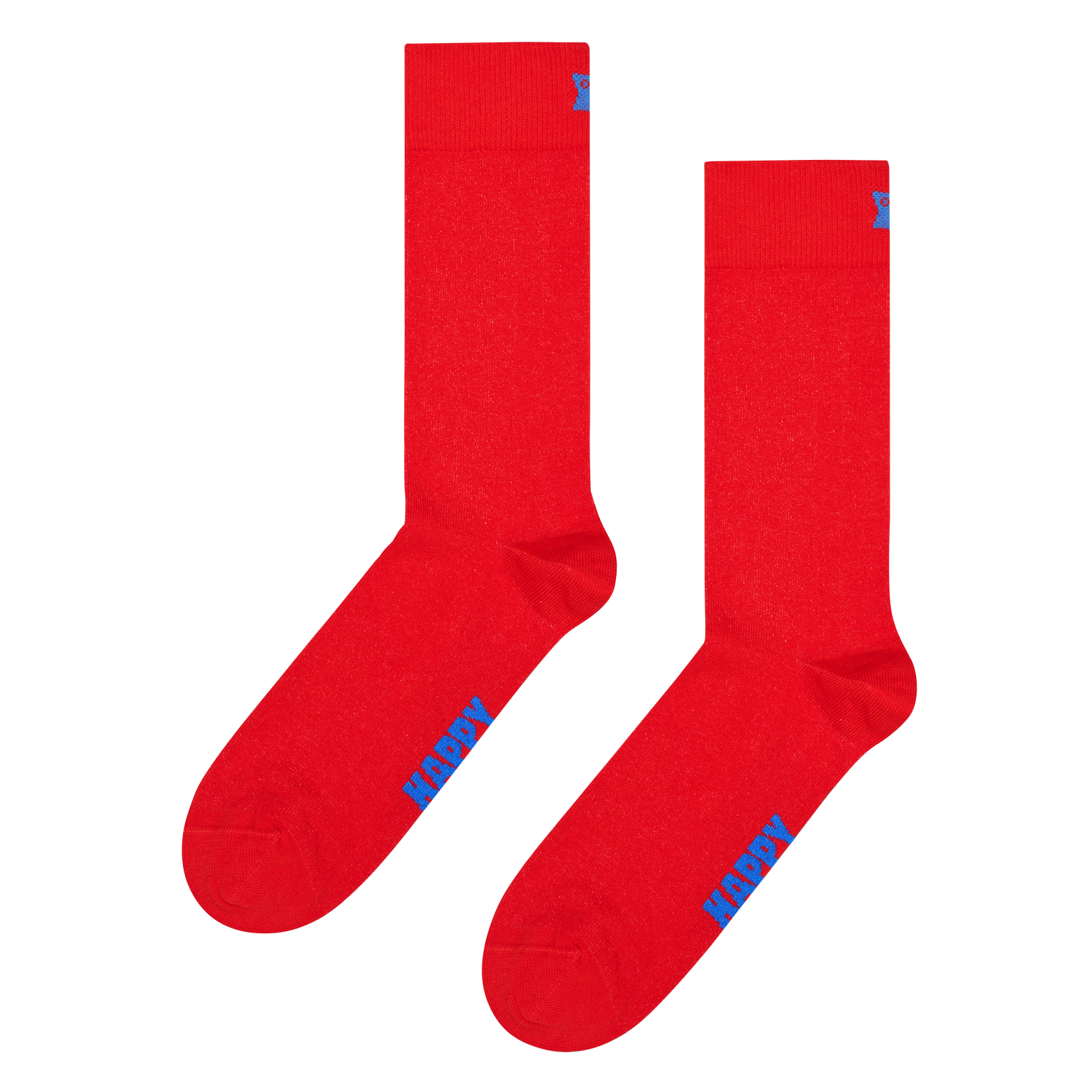 SOLID - Chaussettes hautes imprimées en coton mélangé | Rouge