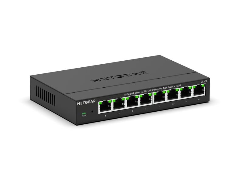 Netgear Switch MS308-100EUS 8 Port NETGEAR 8 Port Multi-Gigabit 2.5G Ethernet Unmanaged Switch