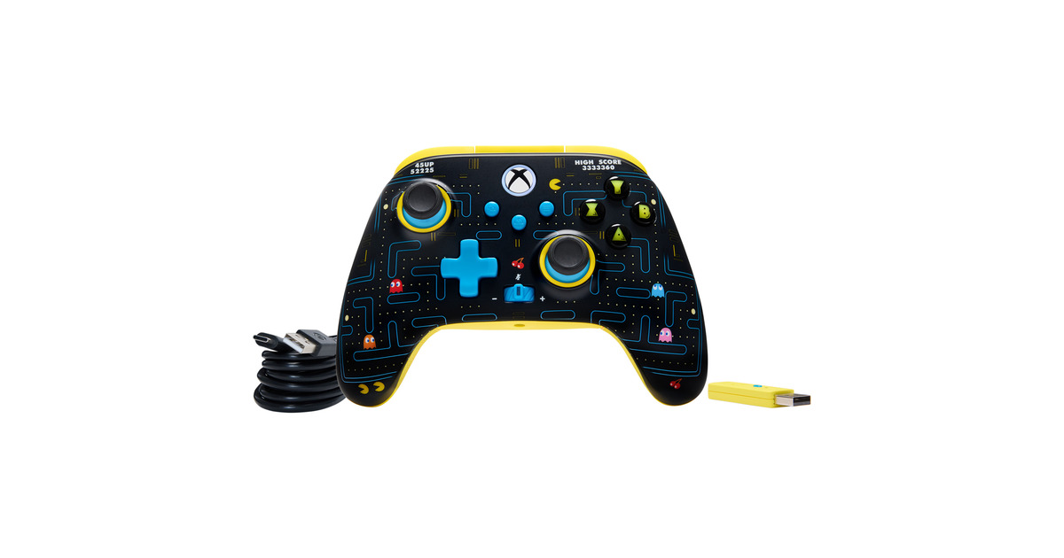 PowerAXbox WS Controller Pac-Man  (Zwart, Xbox Series X|S, Xbox One, Windows 10/11)