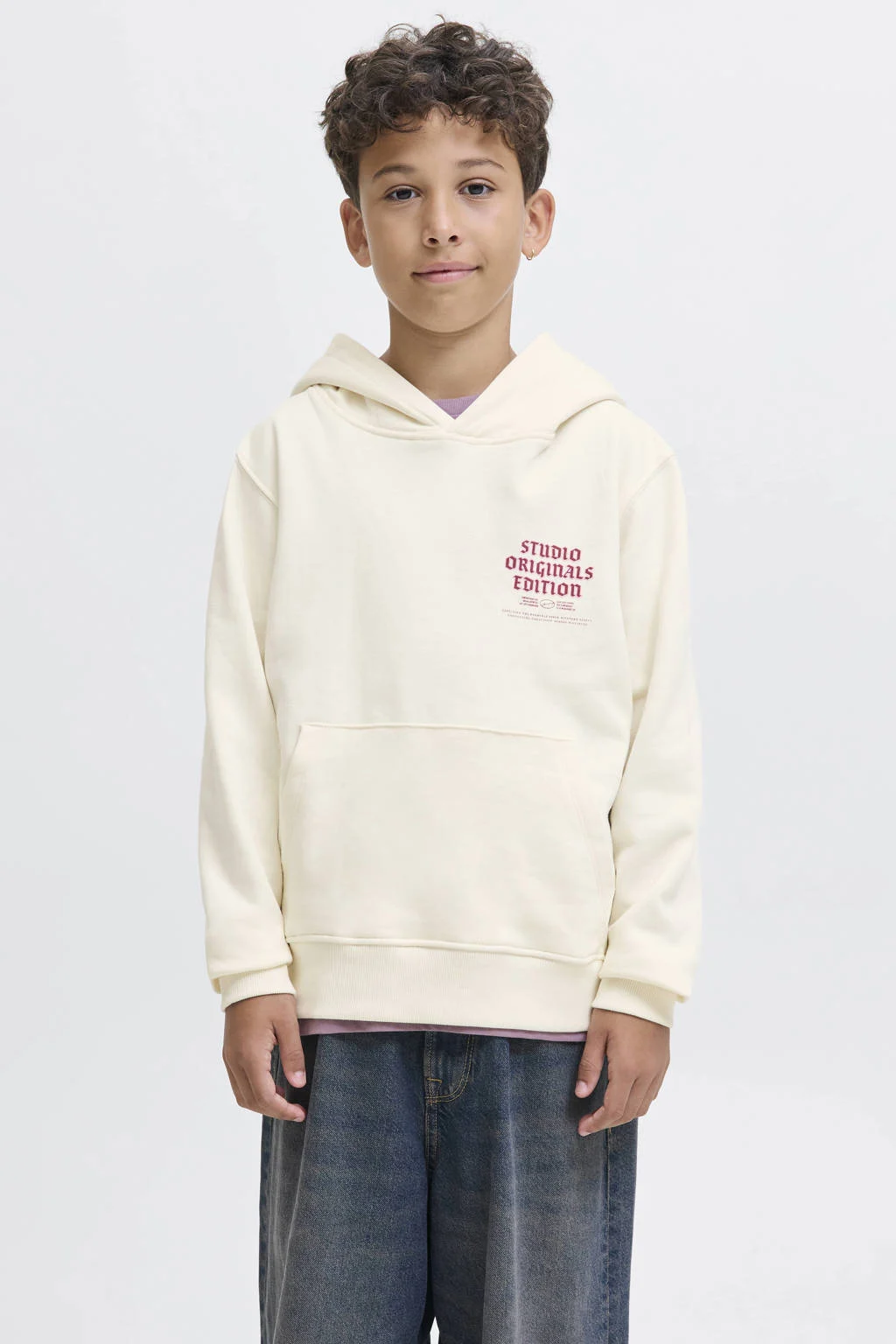 JACK & JONES JUNIOR hoodie wit