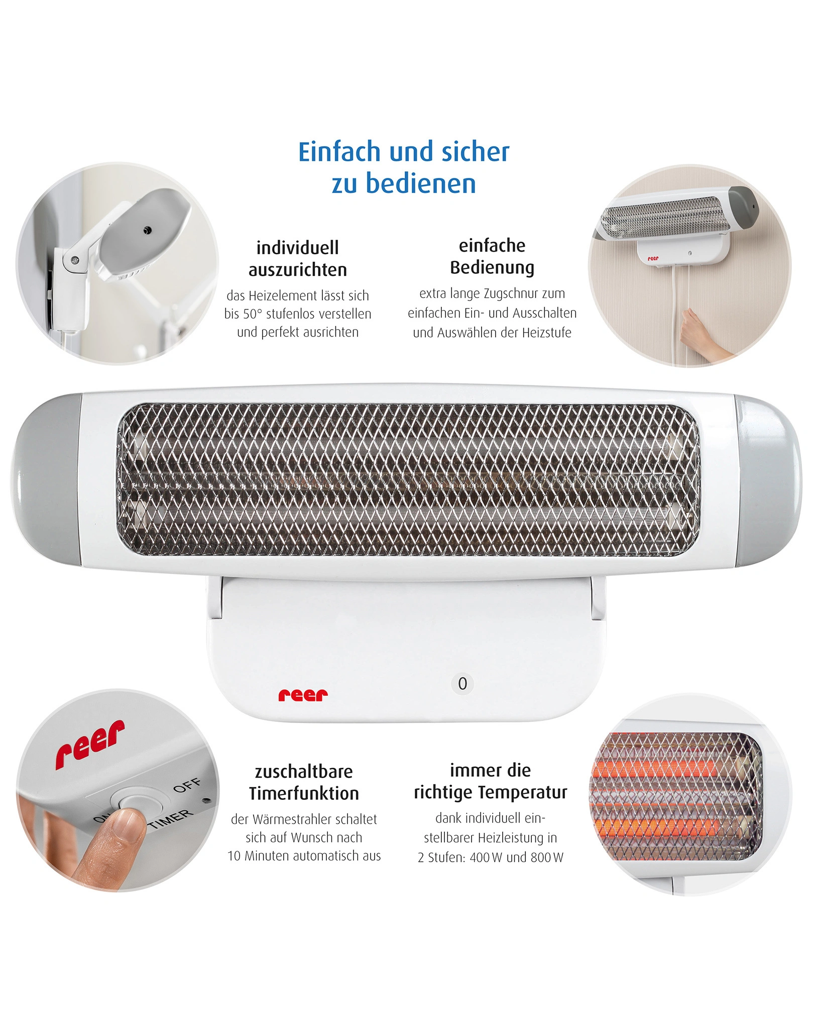 Heizstrahler FEEL WELL als Wandgerät