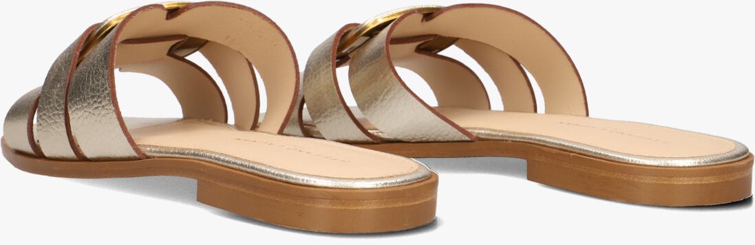 goudkleurig stefano lauran slippers 24152