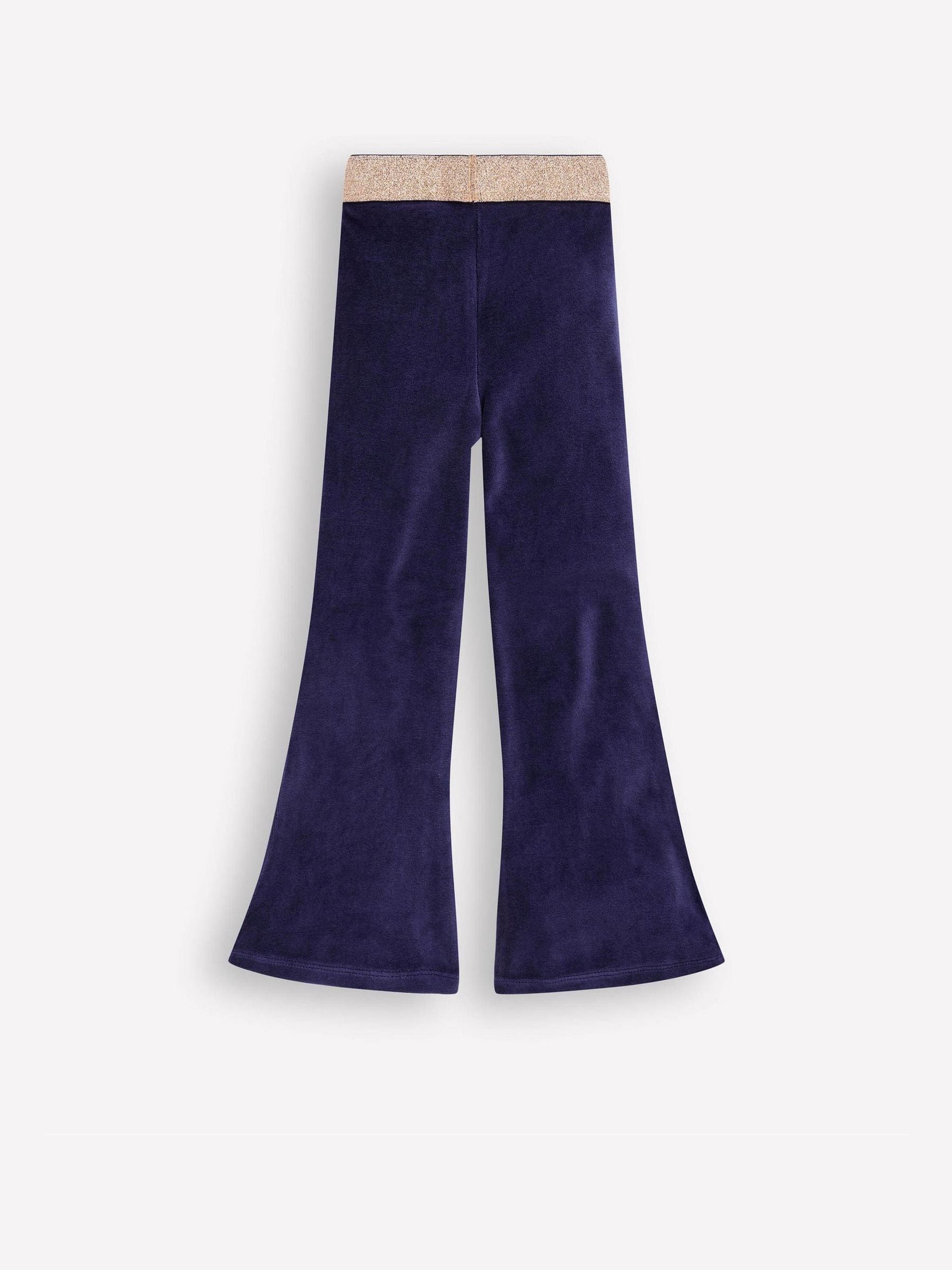 Blauw - Boden Velvet Flared Leggings