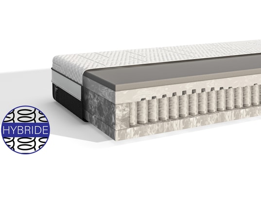 EMMA - Matelas  90 x 190 Diamond Cool 0919, Hybride, 27 cm