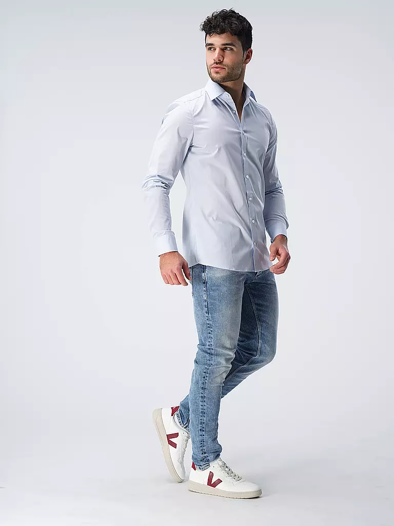 OLYMP LEVEL FIVE Hemd Body Fit blau