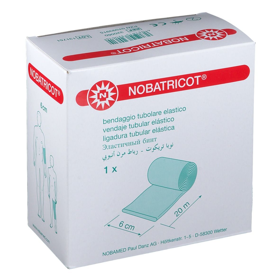 NOBATRICOT® Elastischer Trikotschlauch 6 cm x 20 m