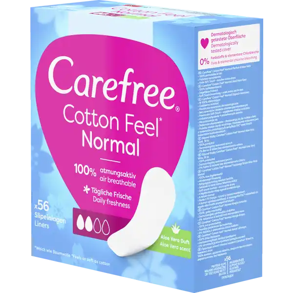 Slipeinlagen Cotton Feel Normal Aloe