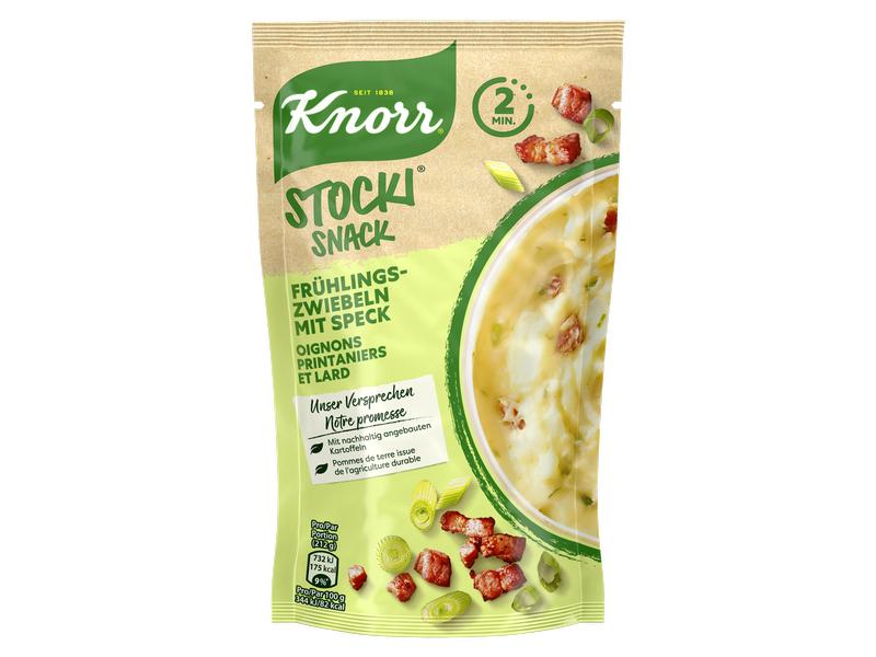 Knorr Stocki Snack Frühlingszwiebeln mit Speck 42 g Kartoffelstock mit Zwiebeln und Speck