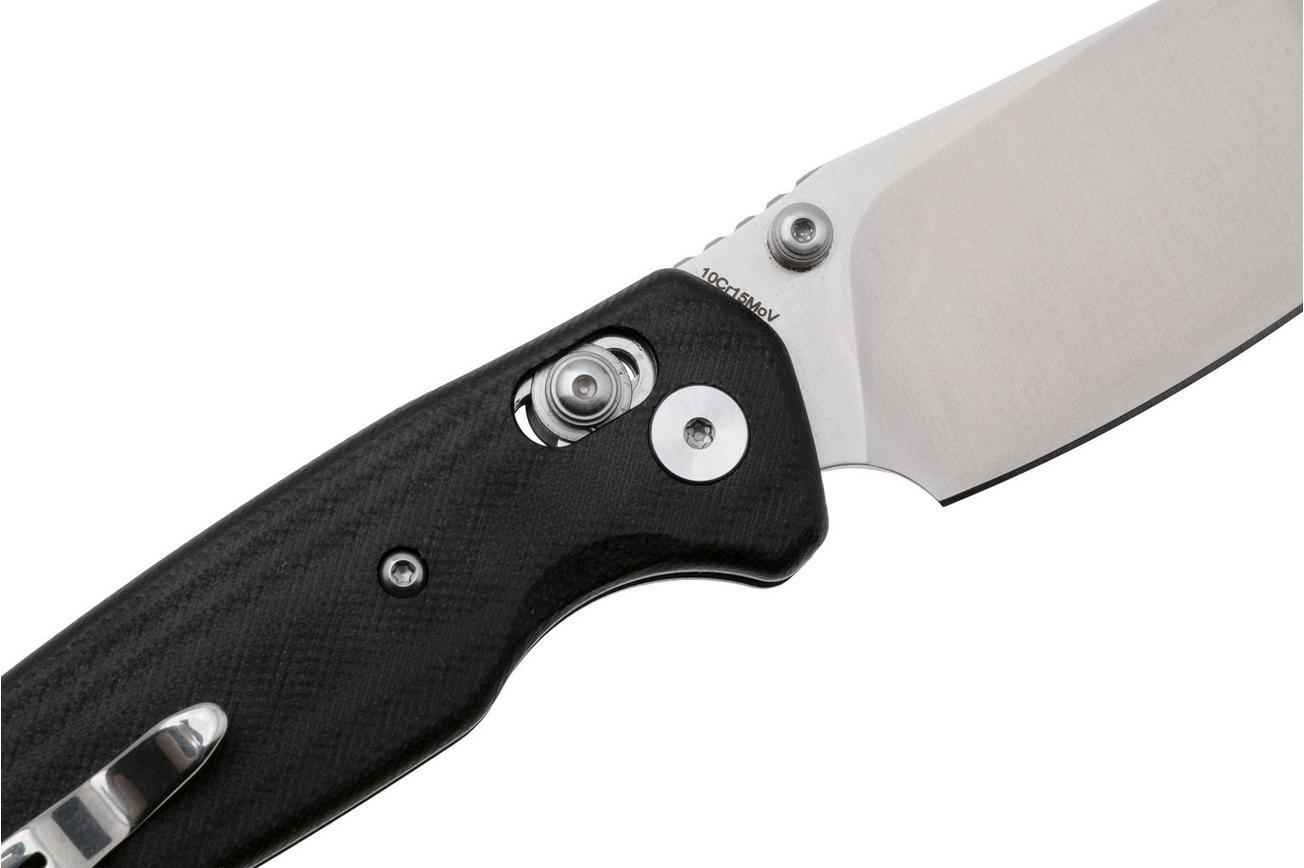 Bestechman Cicada's Wing BMK06K Satin 10Cr15MoV, Black G10, zakmes