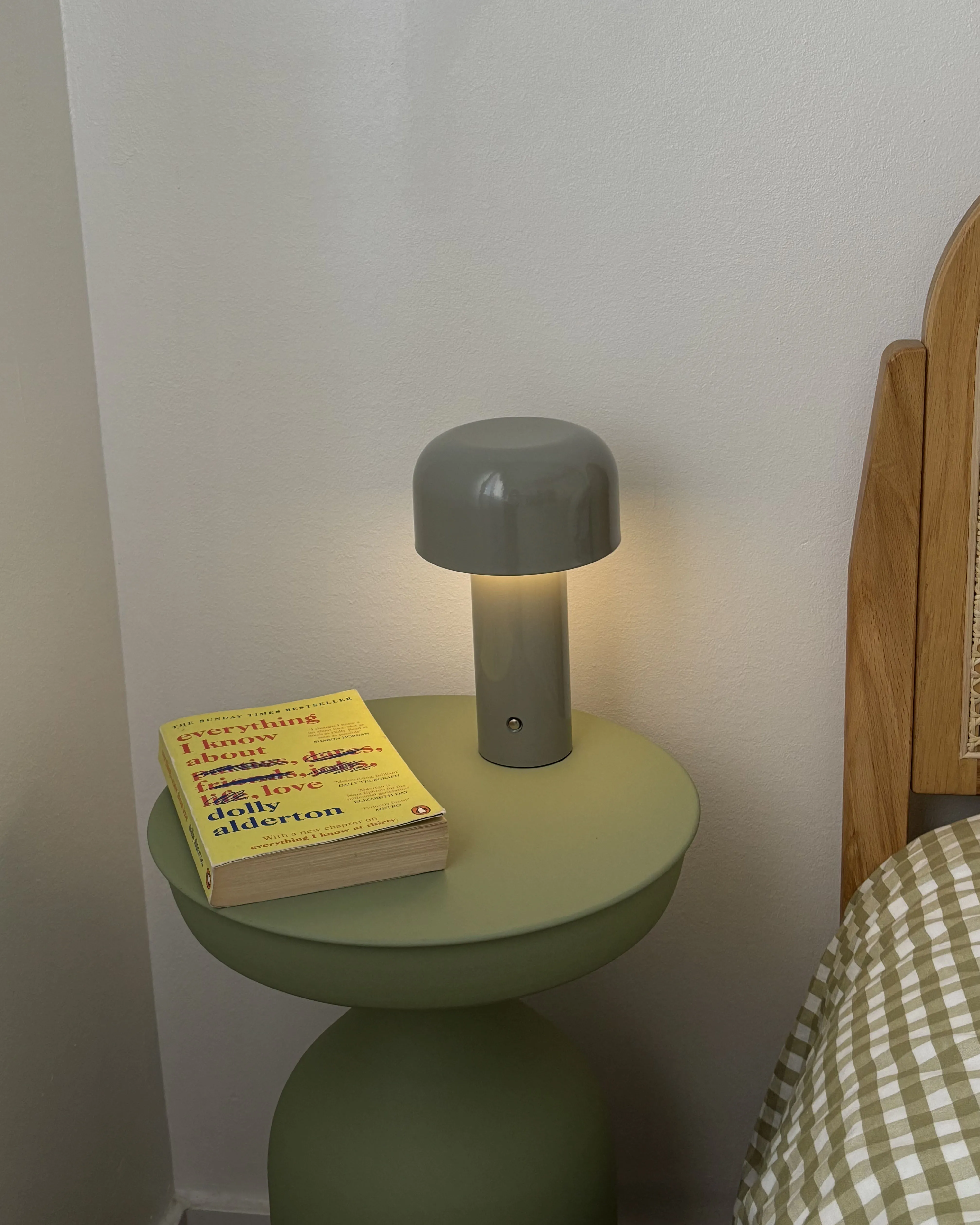 LED draadloze tafellamp BESOS met dimmer Metaal Grijs