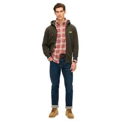 Sweatshirt zippé à capuche homme Essential Logo SUPERDRY
