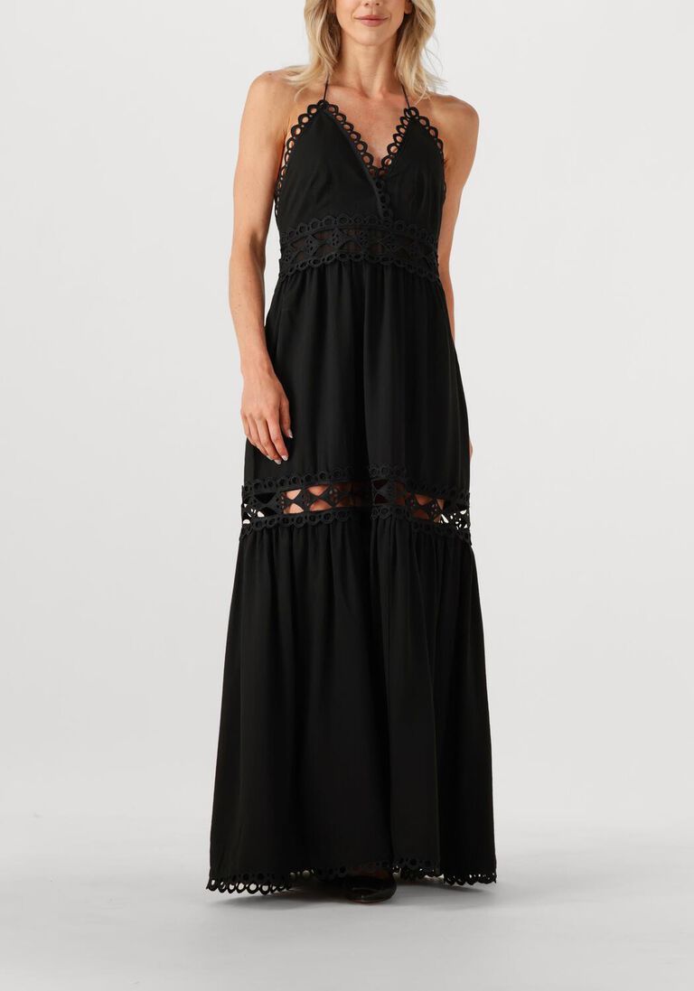 zwarte copenhagen muse maxi jurk cm asleah dress