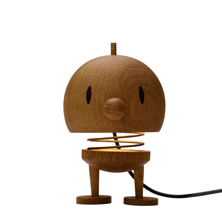 Hoptimist - Woody Bumble Tischleuchte, Large, Eiche