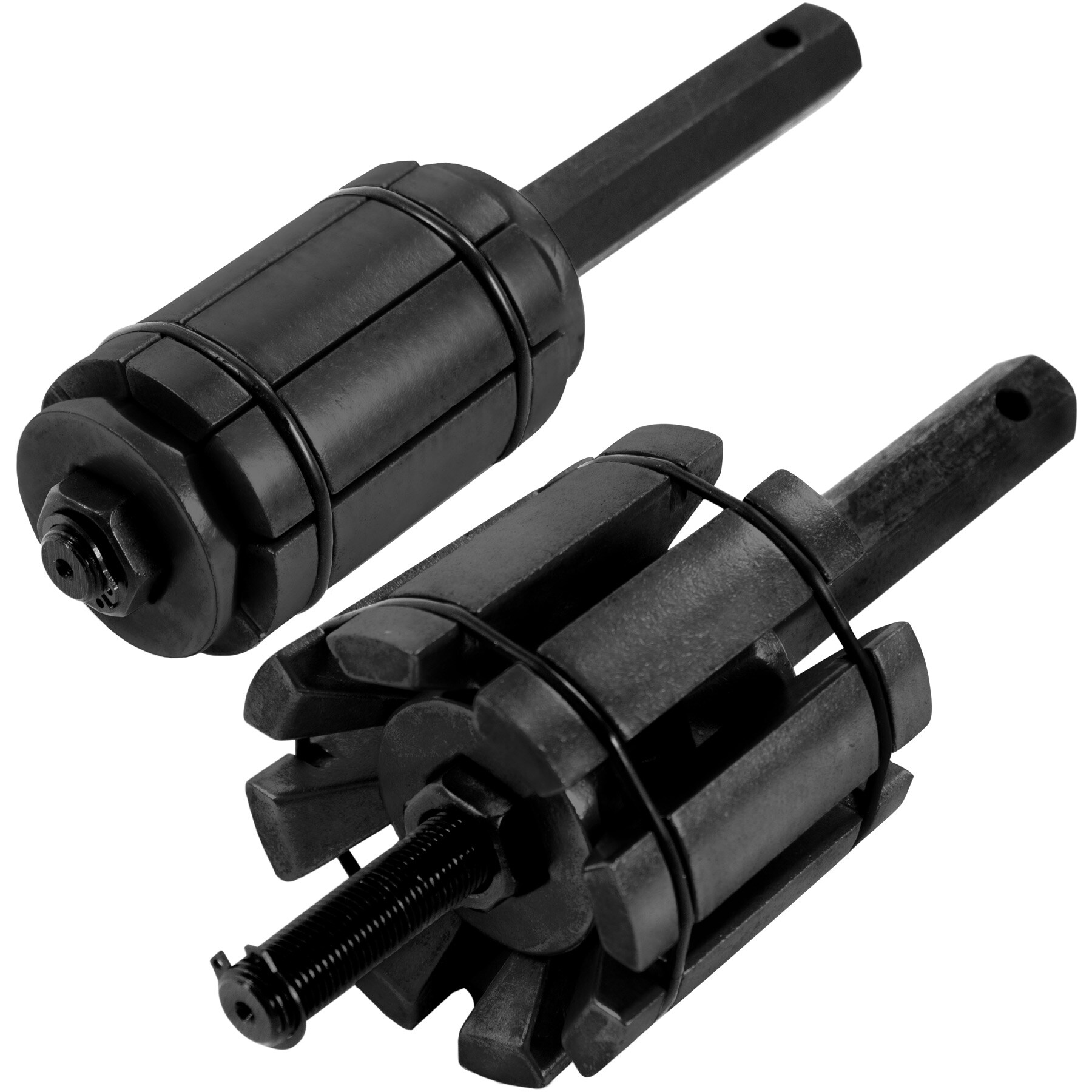 tectake® Auspuff-Rohraufweiter, 3 Rohraufweiter aus Stahl, für ein gleichmäßiges Ausweiten, robuster Kunststoffkoffer