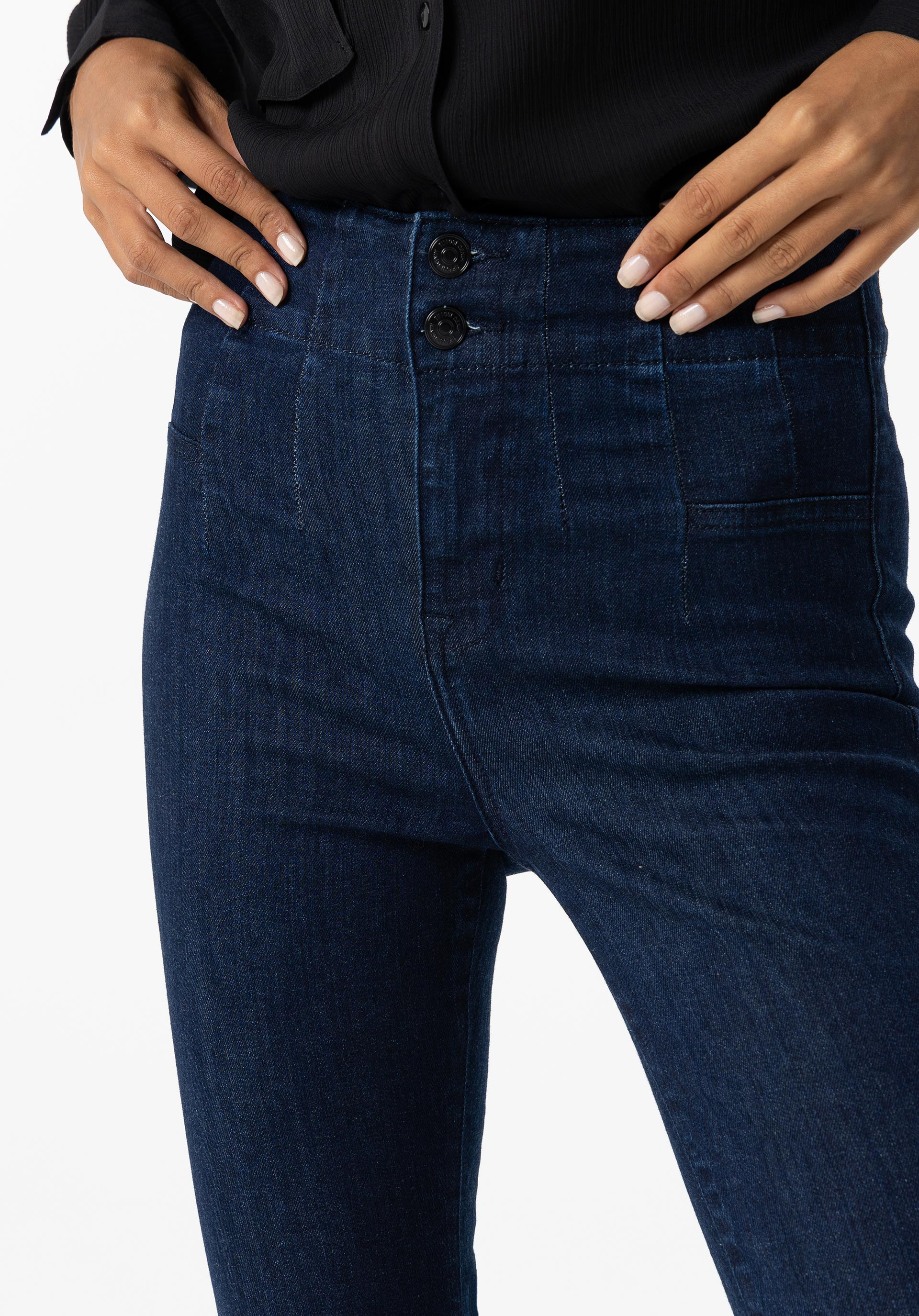 Jeans Flare de Cintura Alta