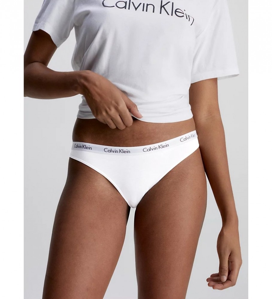 Cuecas Calvin Klein Classic, pacote com 3 unidades, nas cores branca, preta e cinza.