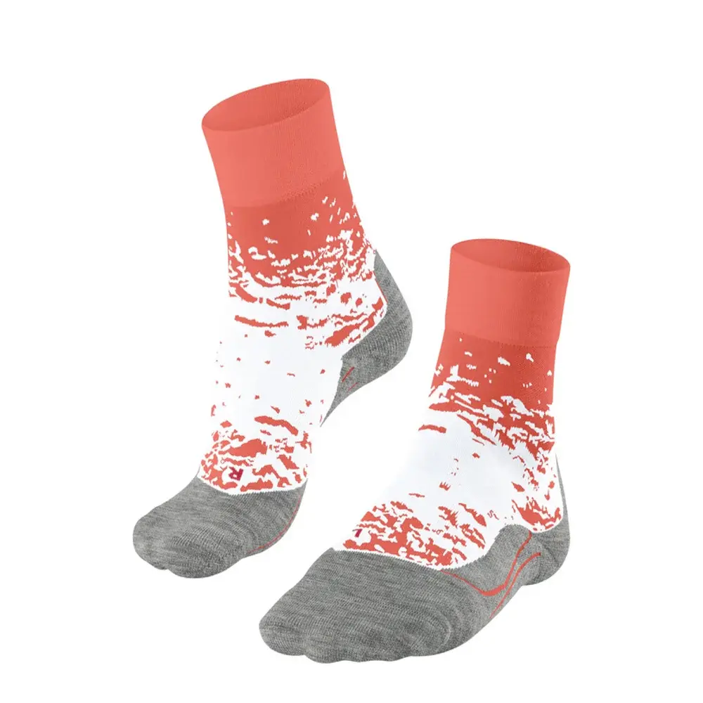 Falke RU4 Endurance Hardloopsokken Rood/Wit Dames