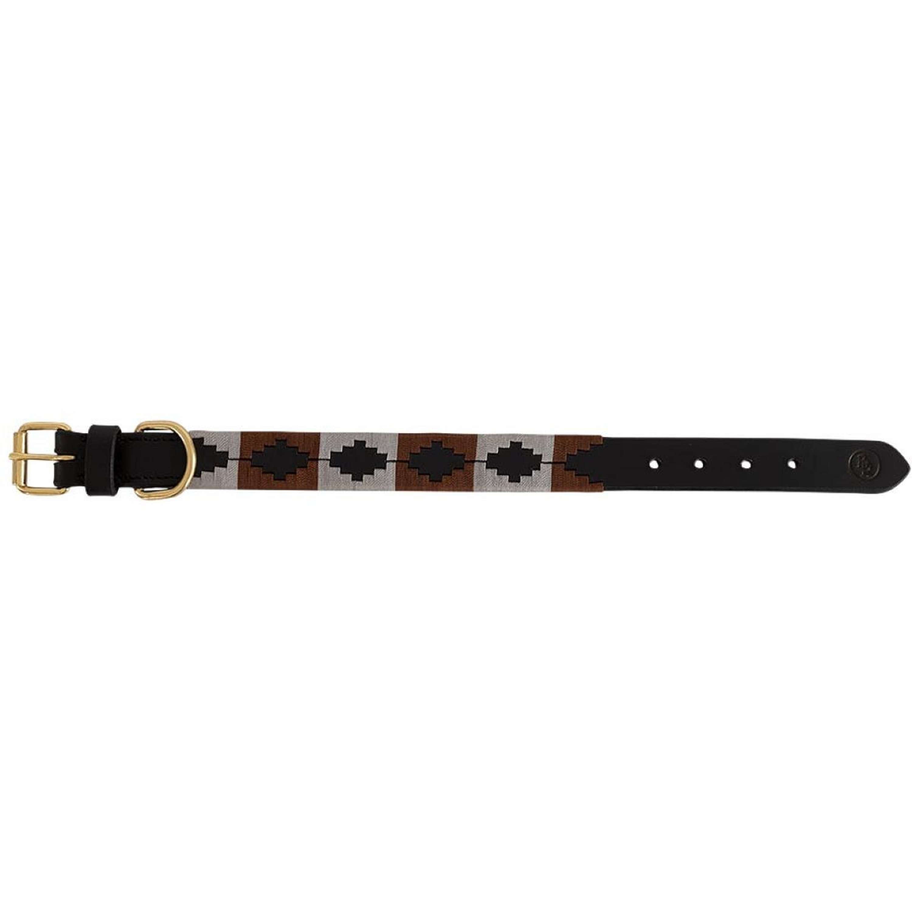 BR Hondenhalsband Bruin/Grijs