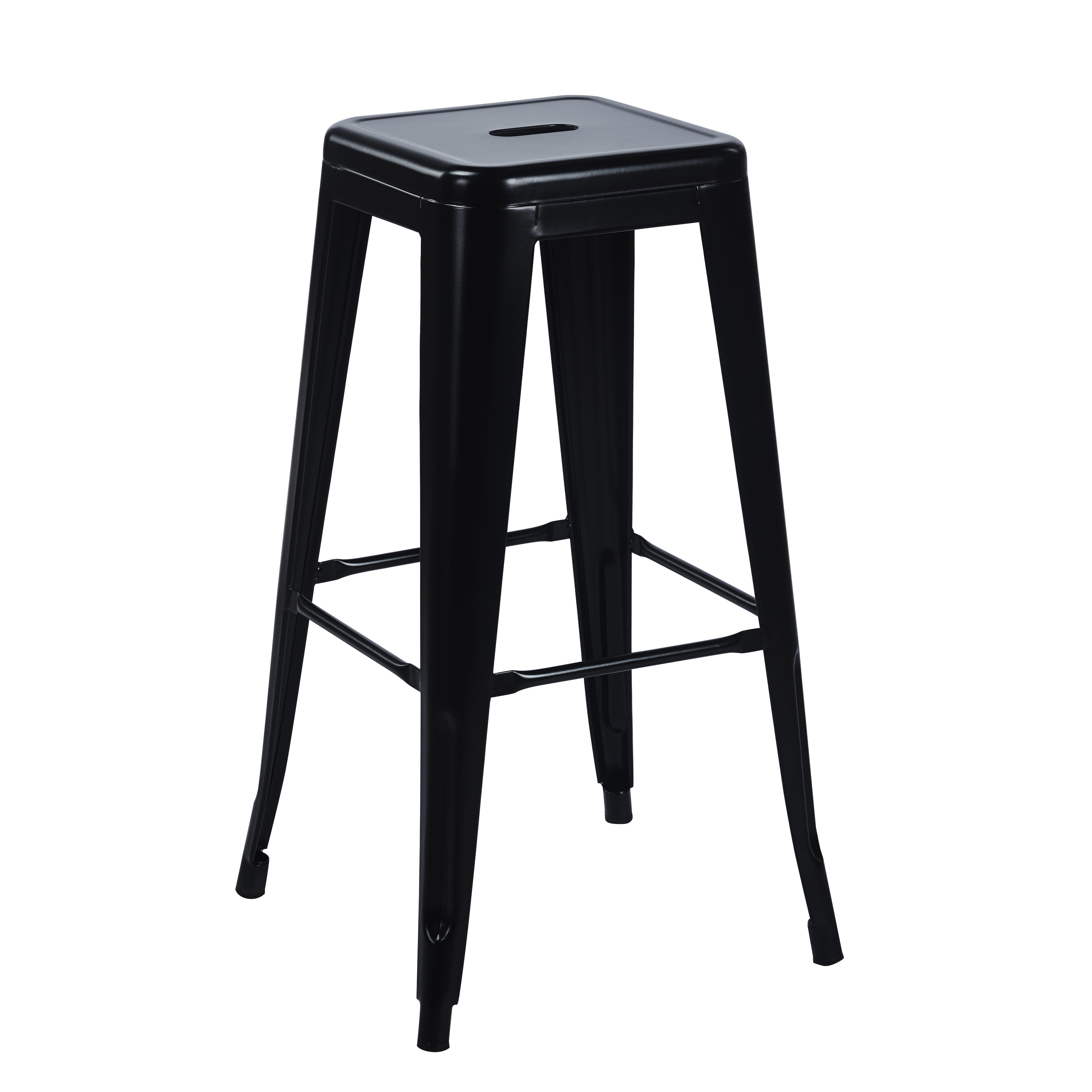 Barhocker Metall METALLIX 2er Set schwarz