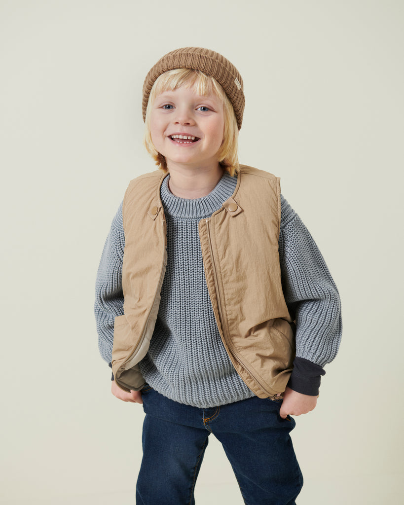 Tota, Strikbluse - Pigeon Blue