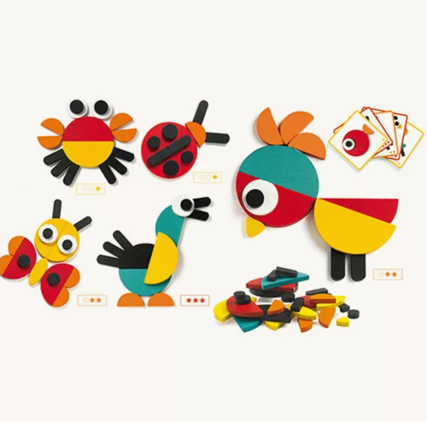 Djeco dj06432 Géoanimo blocks