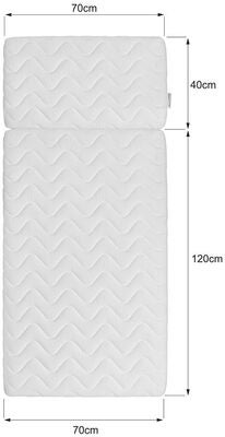 Bellamy UP Madrass 70x160, Hvit