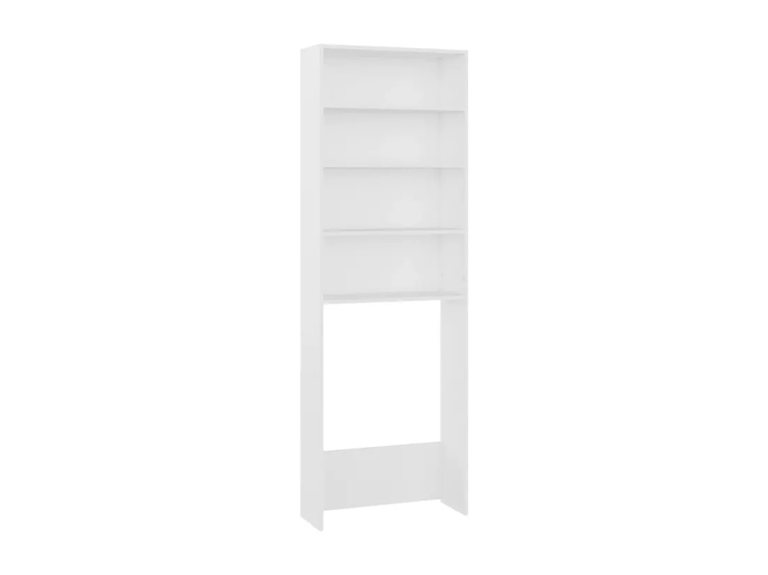 Meuble pour machine à laver Blanc 64x24x190 cm