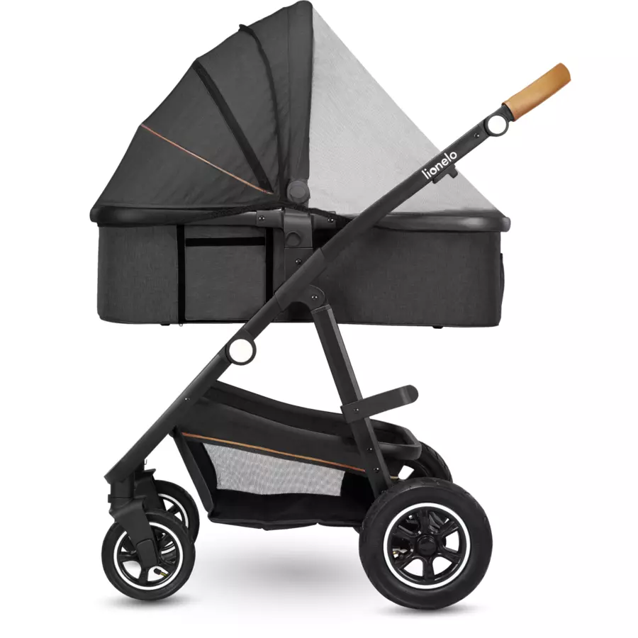 lionelo Kombikinderwagen Amber 2-in-1 Grey Graphite