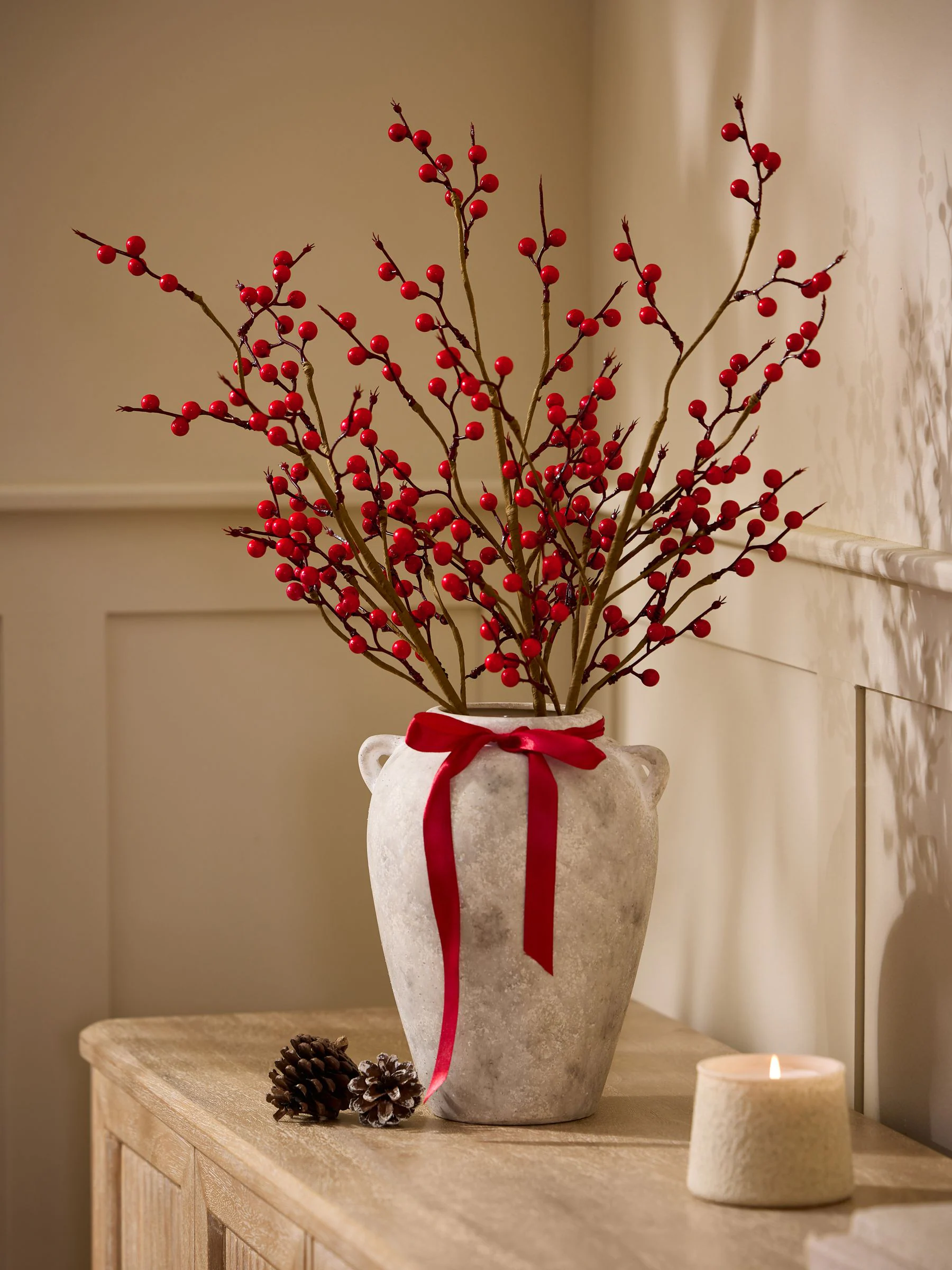 Artificial Winter Berries (3 Stems)