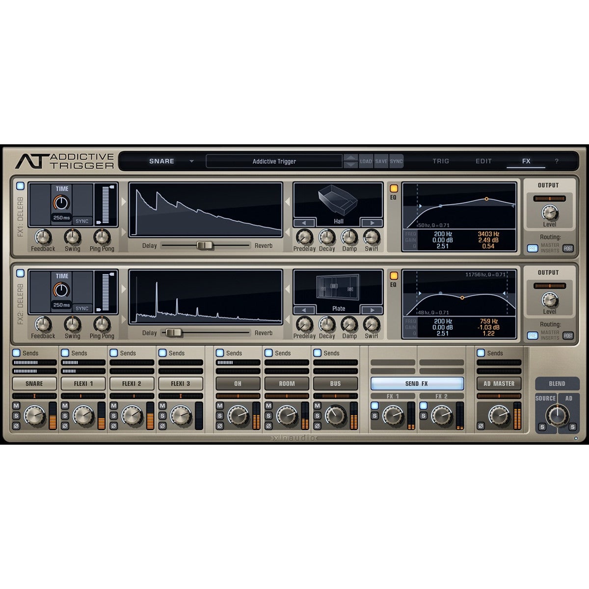 XLN Audio Addictive Trigger drum replacement