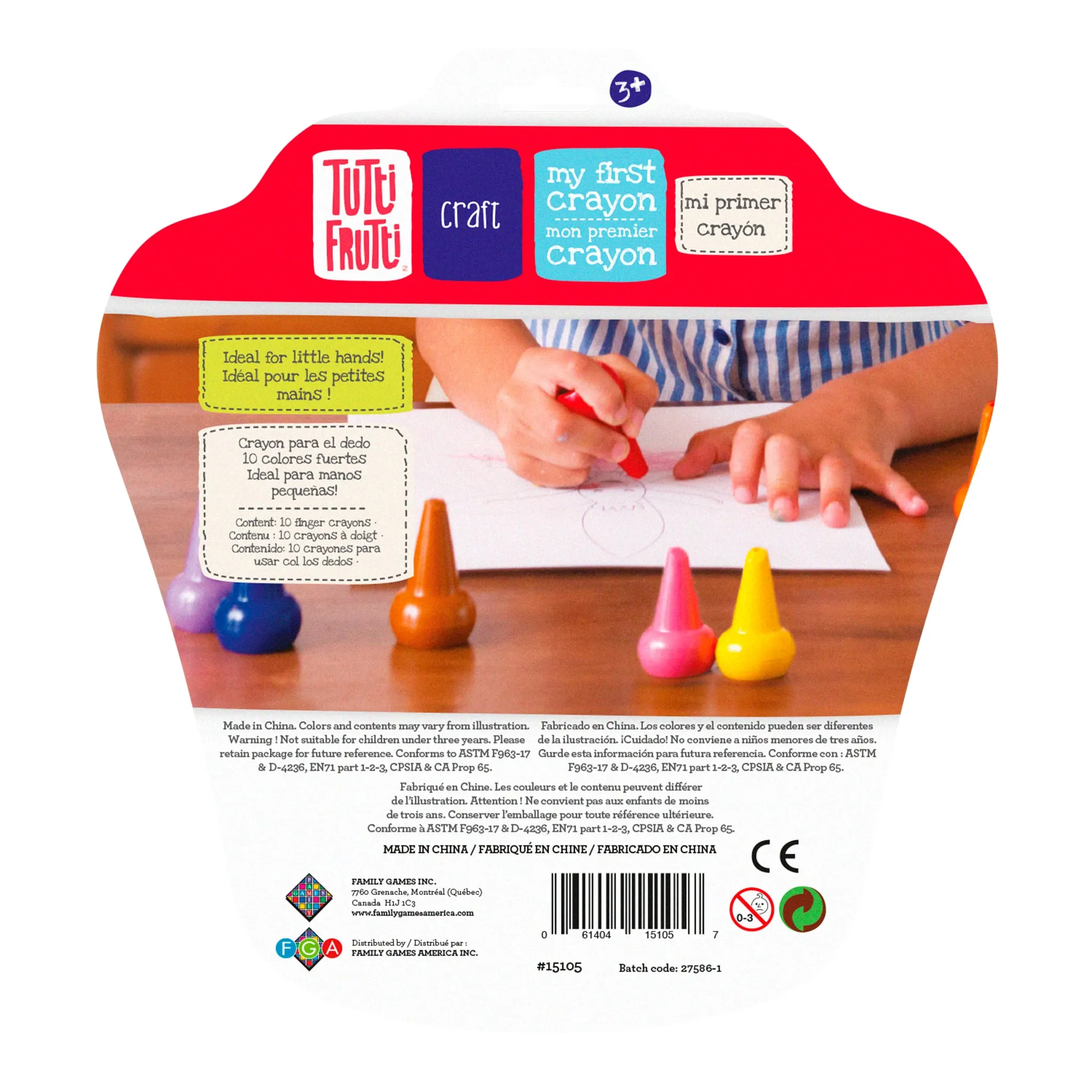Tutti Frutti Premier Crayons à Doigt (10)