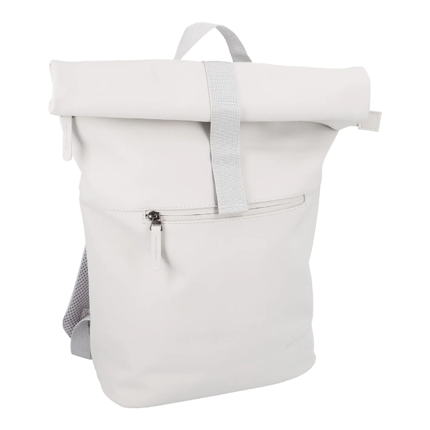 Rucksack Ronny, Rolltop, beige/grau, 17 Liter