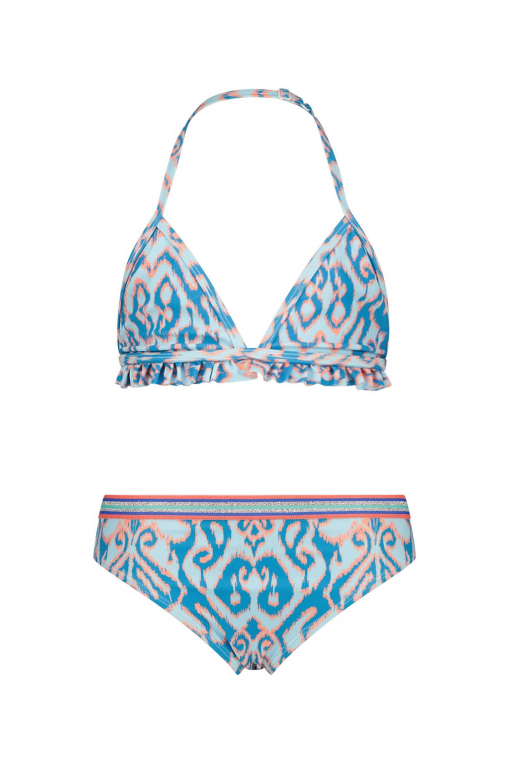 triangel bikini Zohara met ruches blauw