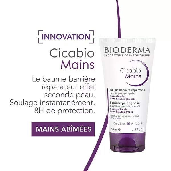 Bálsamo Reparador para Mãos Bioderma Cicabio 50ml