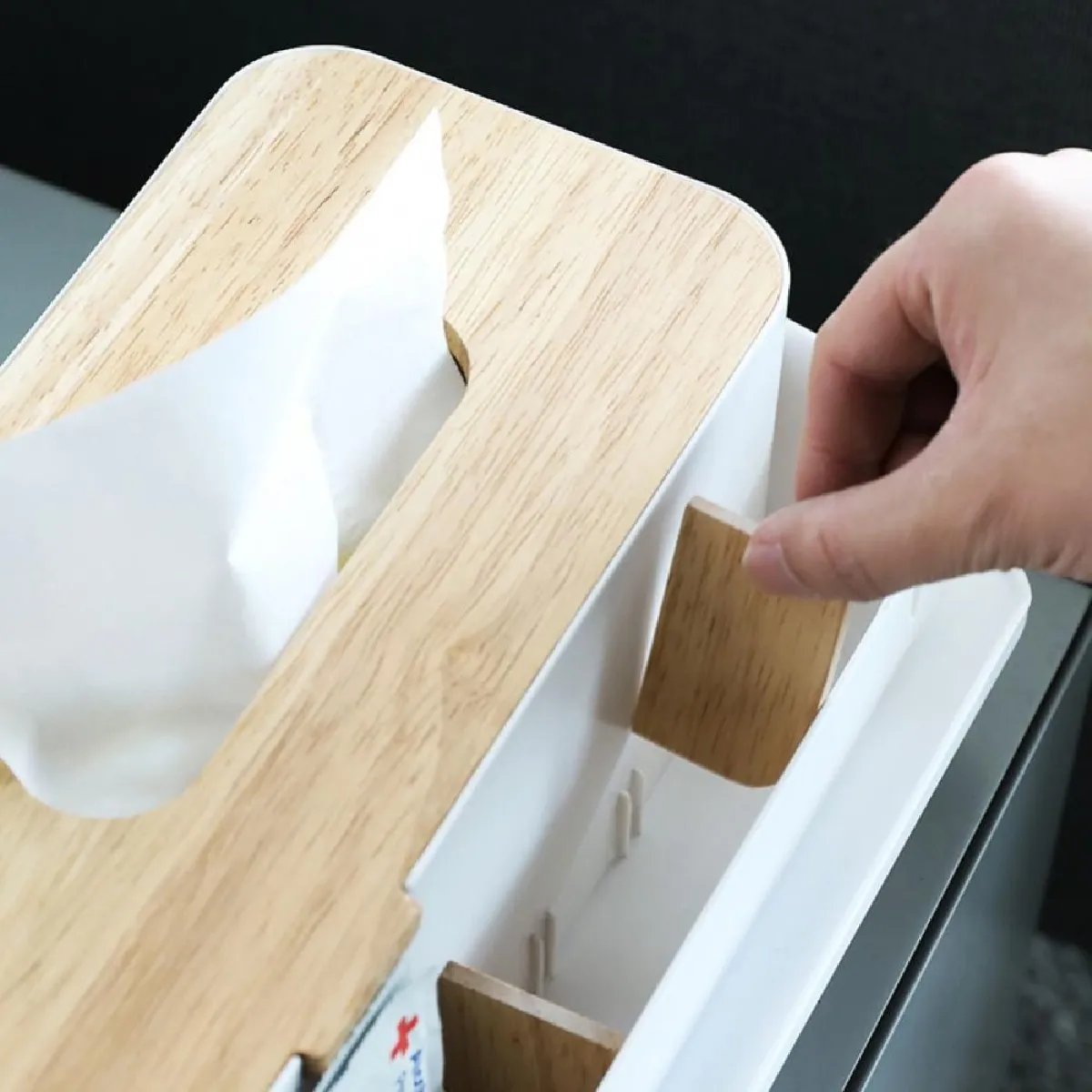 Universal Boîte à Mouchoirs Bois Blanc