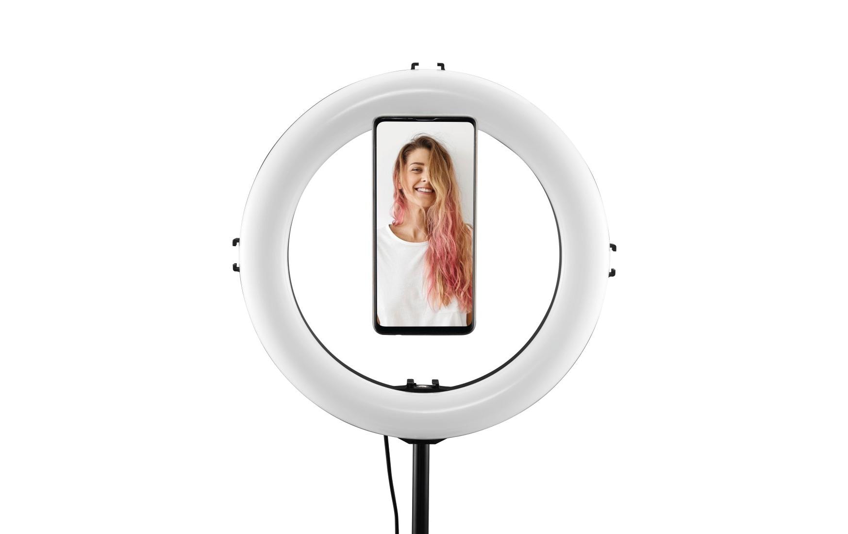 Halterung Handy «Puck» magnetisch, universalKompakter Magnet-Halter zur sicheren Befestigung eines Smartphones an Kamerastative und ¼“-Anschlüsse