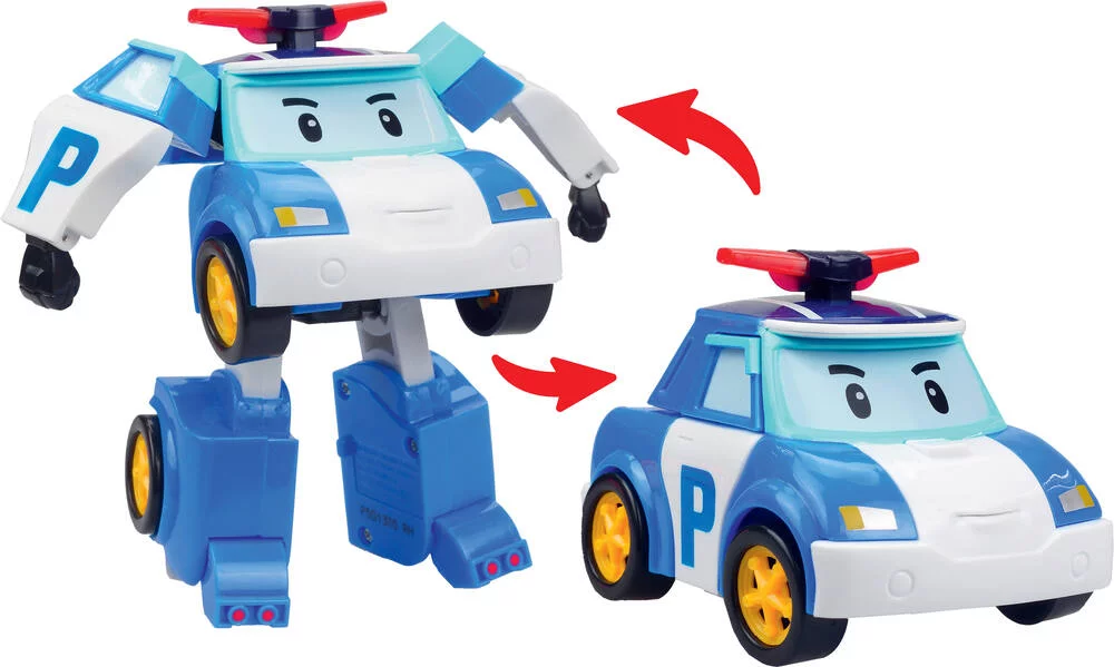 ROBOCAR POLI - VEHICULE TRANSFORMABLE 2 EN 1   - POLI LE POLICIER