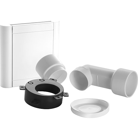 Sugekontakt med fittings i pose - hvid