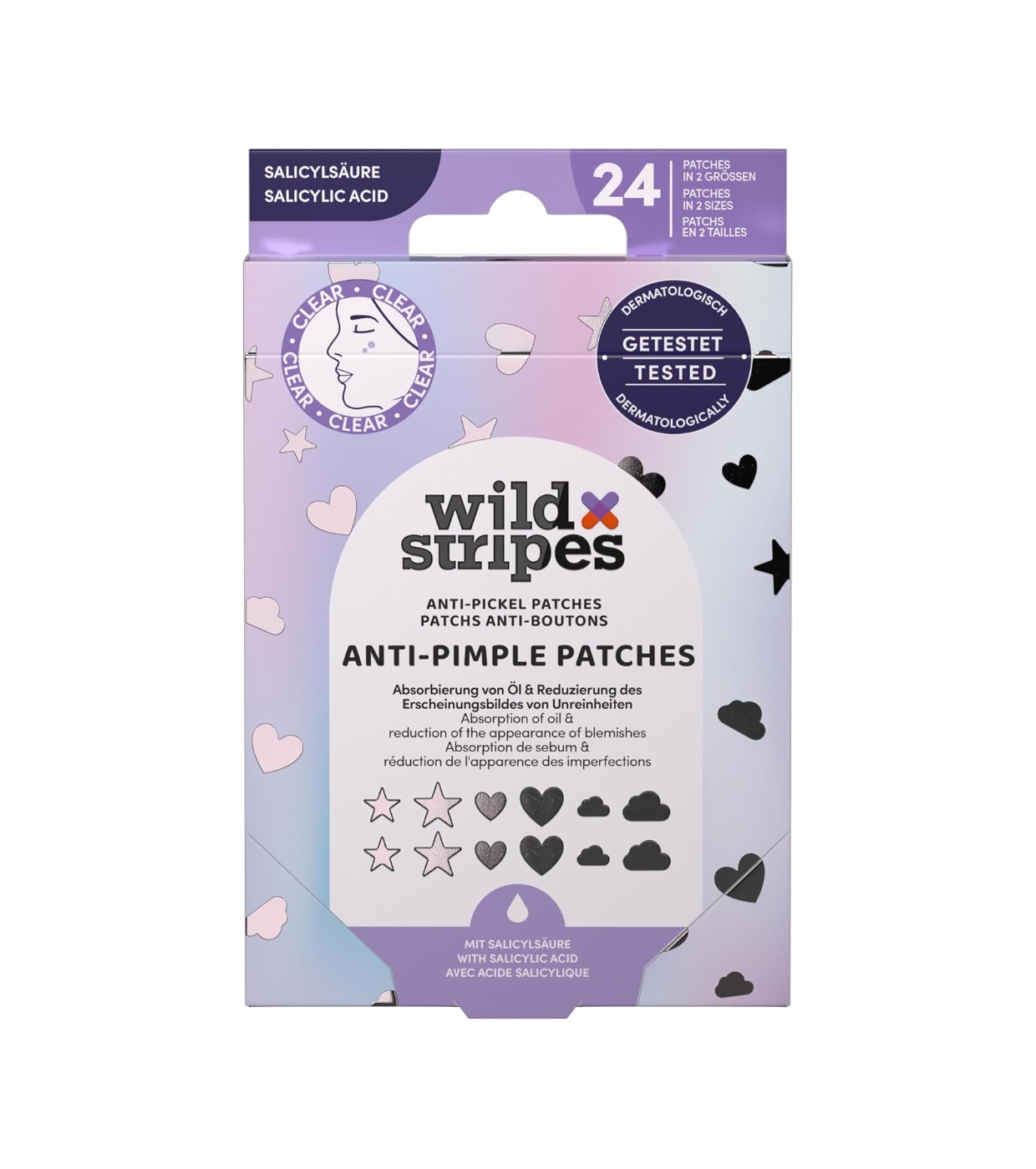 Wild Stripes - Manchas para espinhas - Ácido salicílico