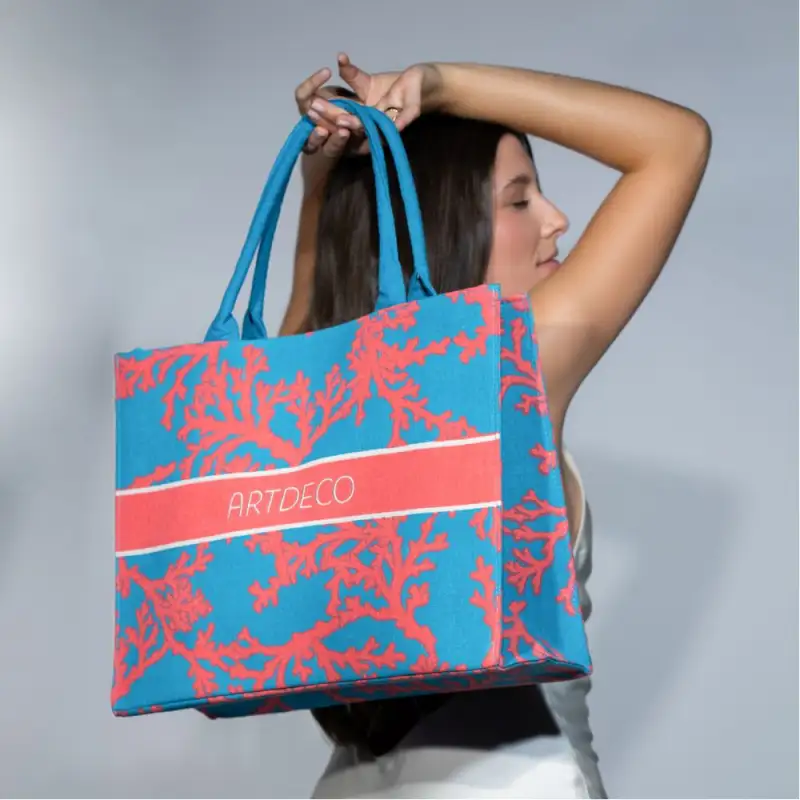 Large Tote Bag XL - Coral Design