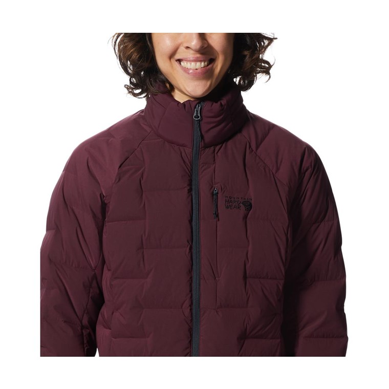 Mountain Hardwear Stretchdown High-Hip Jacket Women Cocoa Red