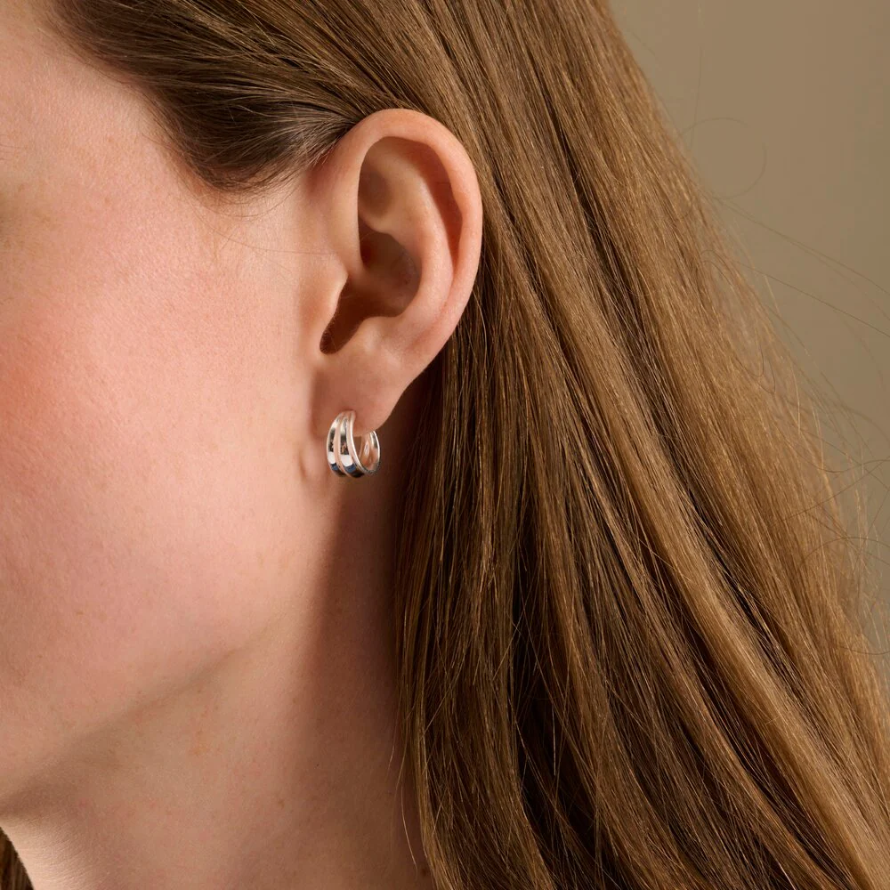 Pernille Corydon  Mini Ocean Shine øreringe - forgyldt