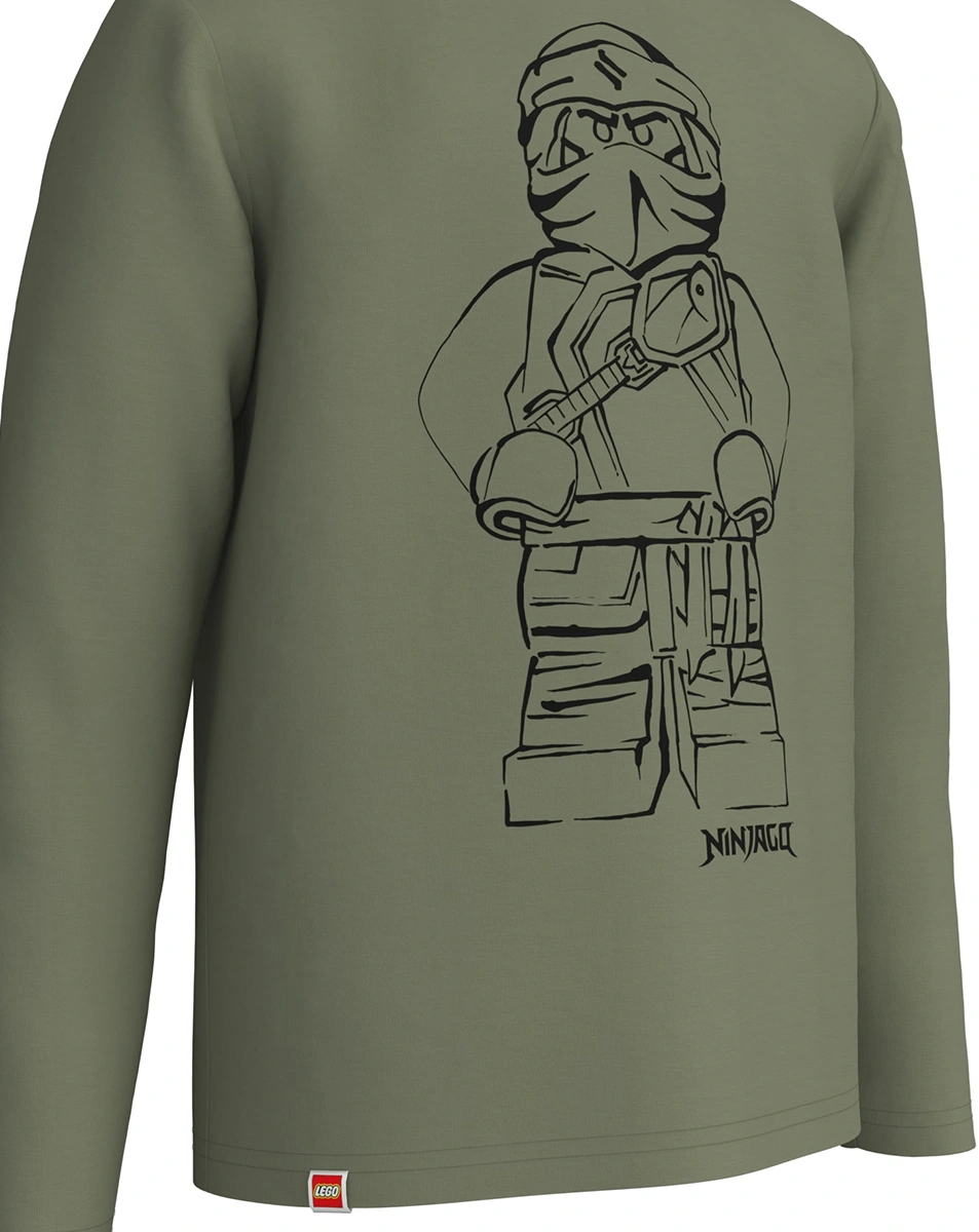Langarmshirt M12010658 in light olive green