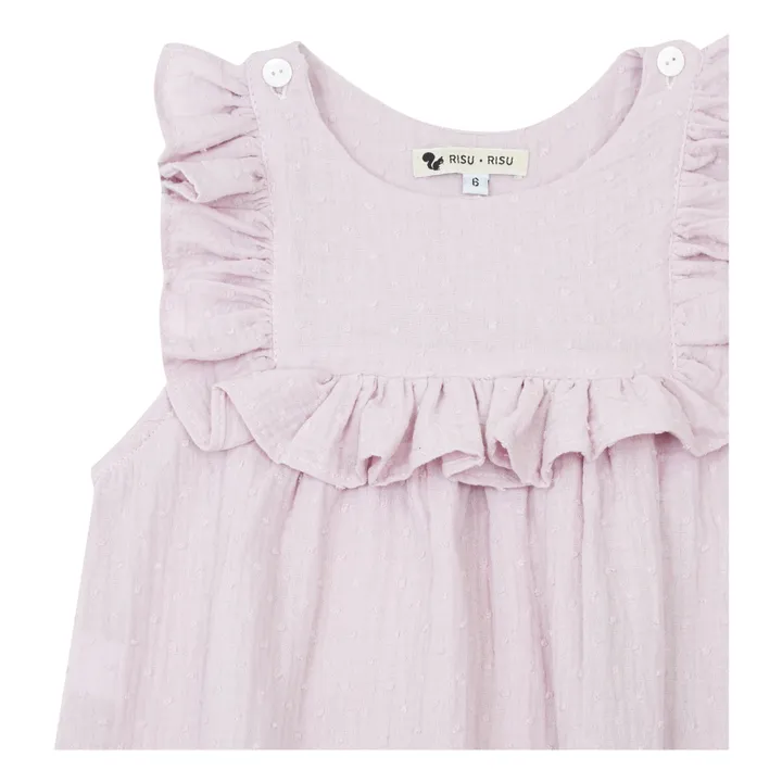 Risu Risu Robe de Nuit Plumetis Bio Nila | Lilas