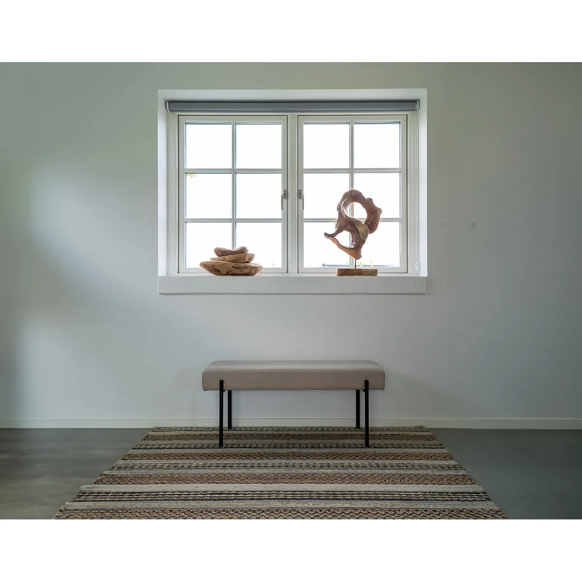 Lisa Design Banc Romeo - Tissu Bouclette