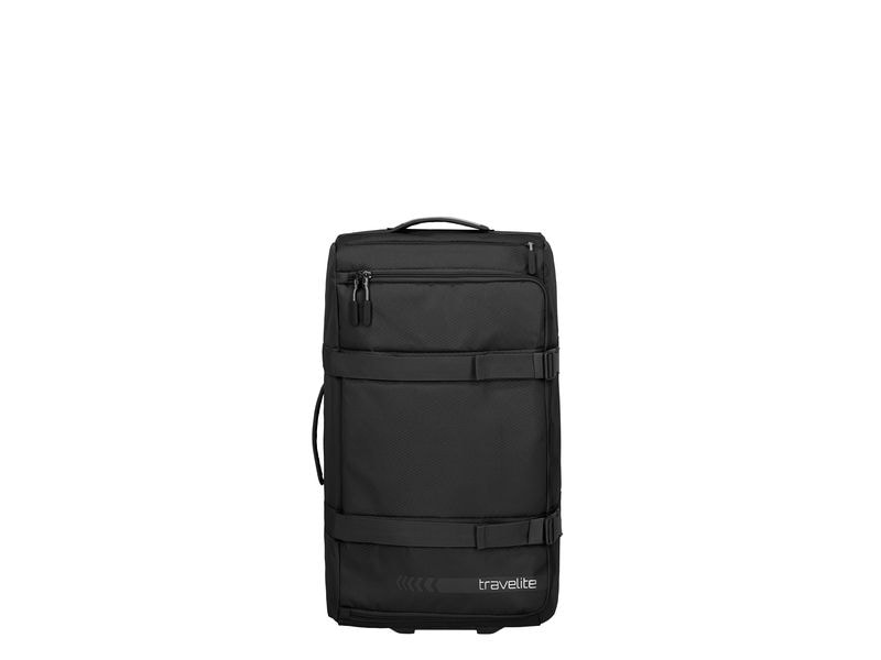 travelite Kick Off Rollenreisetasche L Schwarz Reisekoffer