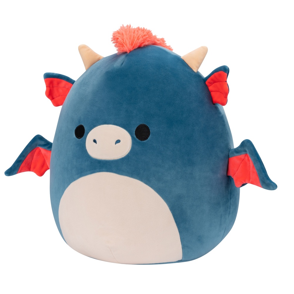 Original Squishmallows 50cm Carin der blau-orange Drache