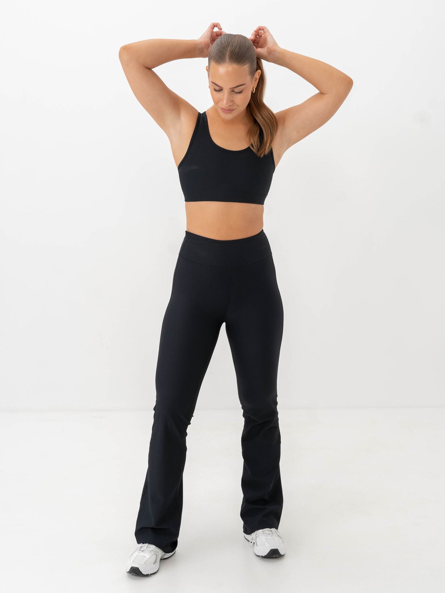 Ribbed R Flare High Waist Tights