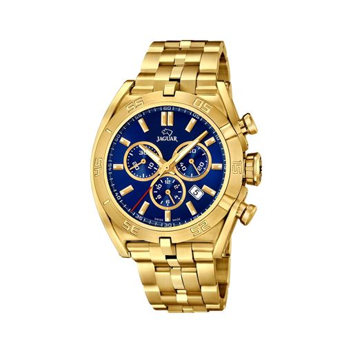 Jaguar J853 Herreur, Guld/Blå, 46 mm